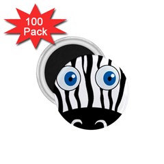 Blue Eye Zebra 1 75  Magnets (100 Pack)  by Valentinaart