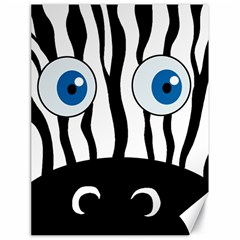 Blue Eye Zebra Canvas 18  X 24   by Valentinaart