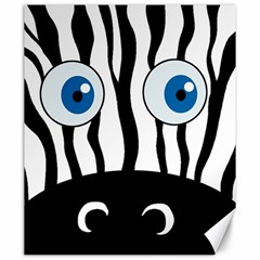 Blue Eye Zebra Canvas 20  X 24   by Valentinaart