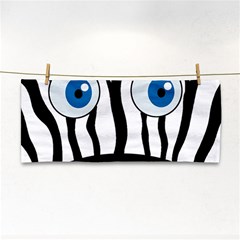 Blue Eye Zebra Cosmetic Storage Cases by Valentinaart