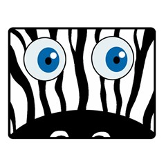 Blue Eye Zebra Fleece Blanket (small) by Valentinaart