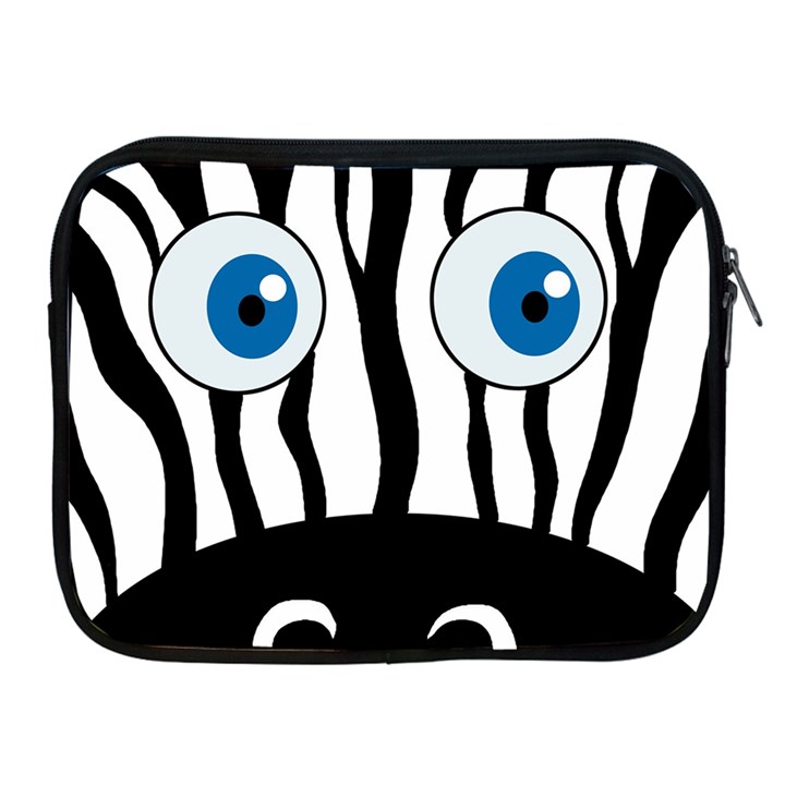 Blue eye zebra Apple iPad 2/3/4 Zipper Cases