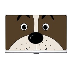 Bulldog Face Business Card Holders by Valentinaart