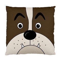 Bulldog Face Standard Cushion Case (one Side) by Valentinaart