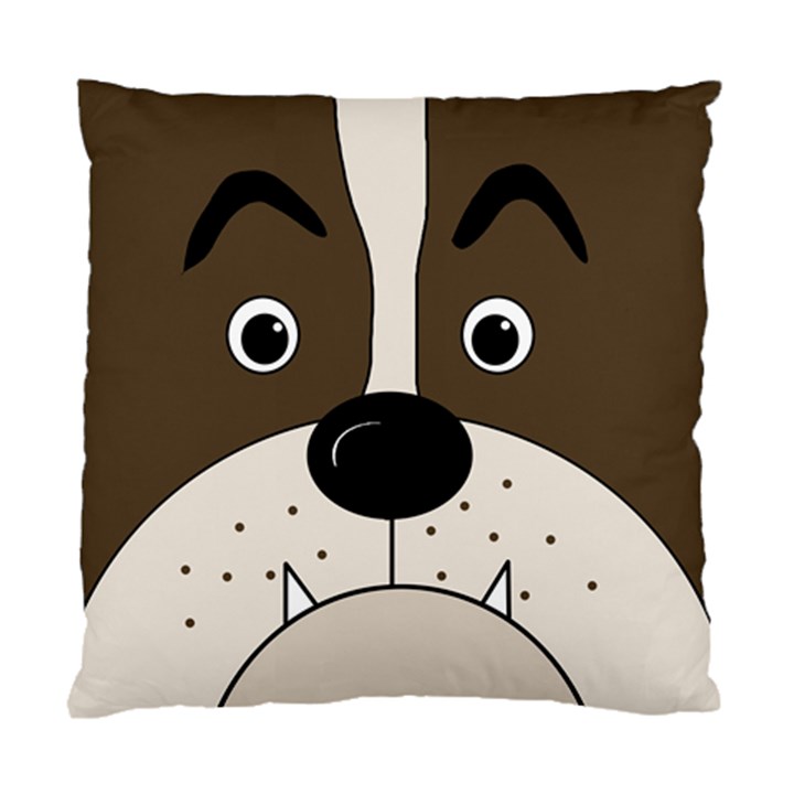 Bulldog face Standard Cushion Case (Two Sides)