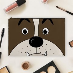 Bulldog Face Cosmetic Bag (large)  by Valentinaart