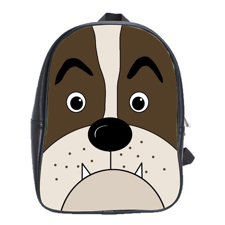 Bulldog face School Bags(Large) 