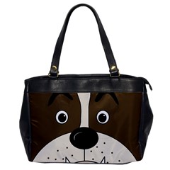 Bulldog Face Office Handbags by Valentinaart