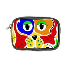 Colorful Cat Coin Purse by Valentinaart