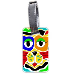 Colorful Cat Luggage Tags (two Sides) by Valentinaart