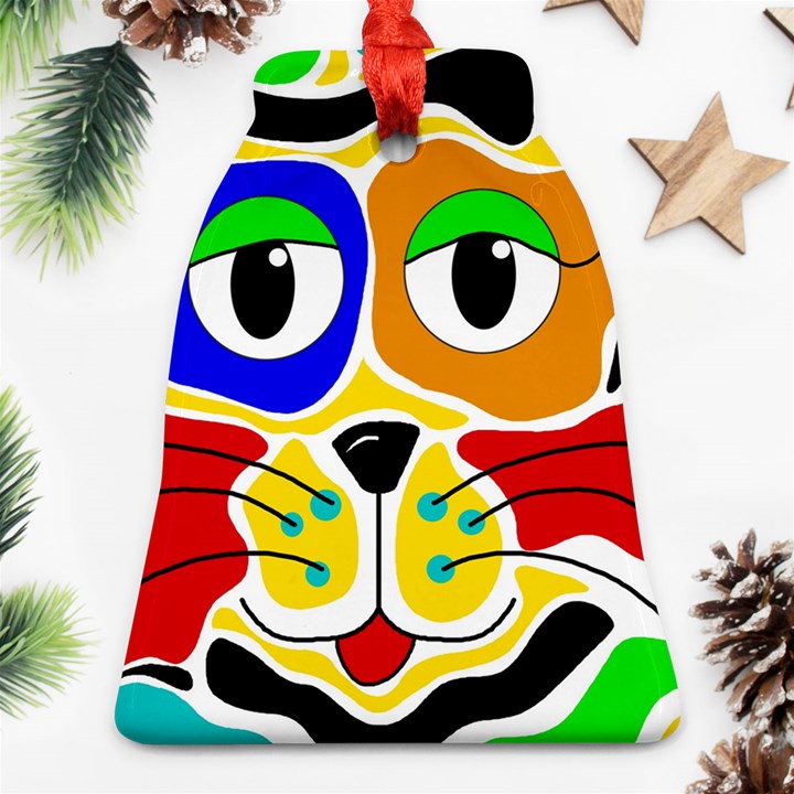 Colorful cat Ornament (Bell) 