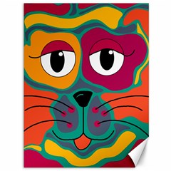 Colorful Cat 2  Canvas 36  X 48   by Valentinaart