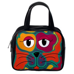 Colorful Cat 2  Classic Handbags (one Side) by Valentinaart