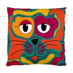 Colorful Cat 2  Standard Cushion Case (one Side) by Valentinaart