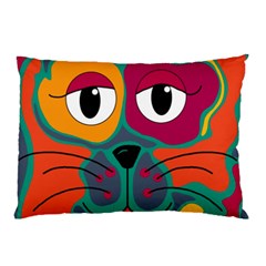 Colorful Cat 2  Pillow Case by Valentinaart