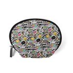 Communication Web Seamless Pattern Accessory Pouches (Small)  Back