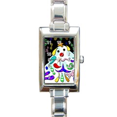 Candy Man` Rectangle Italian Charm Watch by Valentinaart