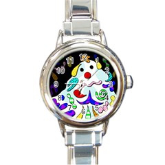 Candy Man` Round Italian Charm Watch by Valentinaart