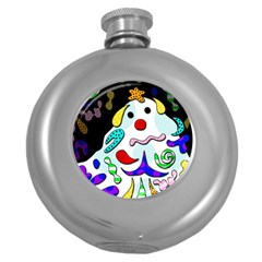 Candy Man` Round Hip Flask (5 Oz) by Valentinaart