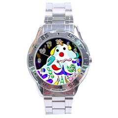 Candy Man` Stainless Steel Analogue Watch by Valentinaart