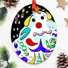 Candy Man` Oval Filigree Ornament (2-side) 