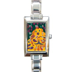 Candy Man 2 Rectangle Italian Charm Watch by Valentinaart