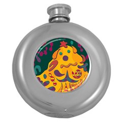 Candy Man 2 Round Hip Flask (5 Oz) by Valentinaart