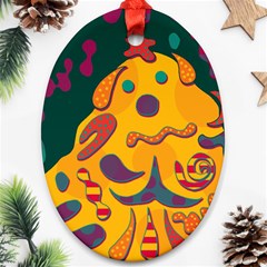 Candy Man 2 Oval Ornament (two Sides) by Valentinaart