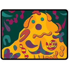 Candy Man 2 Fleece Blanket (large)  by Valentinaart