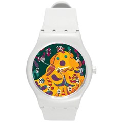 Candy Man 2 Round Plastic Sport Watch (m) by Valentinaart