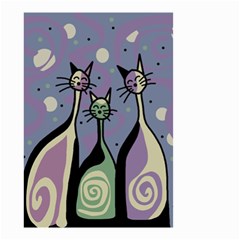 Cats Small Garden Flag (two Sides) by Valentinaart