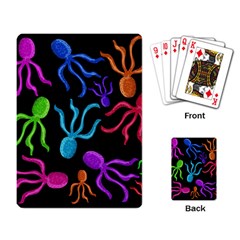 Colorful octopuses pattern Playing Card