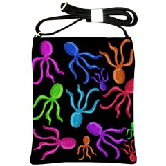 Colorful octopuses pattern Shoulder Sling Bags