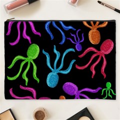 Colorful octopuses pattern Cosmetic Bag (XXXL) 