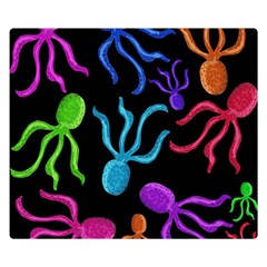 Colorful Octopuses Pattern Double Sided Flano Blanket (small)  by Valentinaart