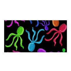 Colorful octopuses pattern Satin Wrap