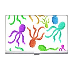 Octopuses Pattern Business Card Holders by Valentinaart