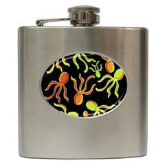 Octopuses Pattern 2 Hip Flask (6 Oz)