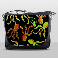 Octopuses Pattern 2 Messenger Bags by Valentinaart