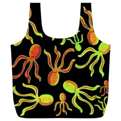 Octopuses Pattern 2 Full Print Recycle Bags (l)  by Valentinaart