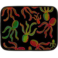 Octopuses Pattern 4 Double Sided Fleece Blanket (mini)  by Valentinaart