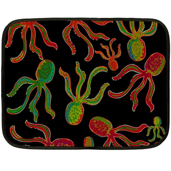 Octopuses pattern 4 Double Sided Fleece Blanket (Mini) 