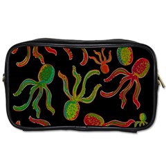 Octopuses Pattern 4 Toiletries Bags by Valentinaart