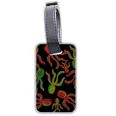 Octopuses Pattern 4 Luggage Tags (two Sides) by Valentinaart