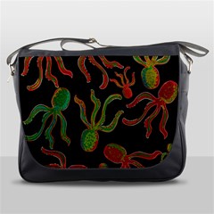 Octopuses Pattern 4 Messenger Bags by Valentinaart