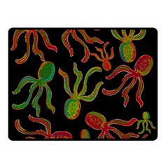 Octopuses Pattern 4 Double Sided Fleece Blanket (small)  by Valentinaart