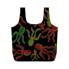 Octopuses Pattern 4 Full Print Recycle Bags (m)  by Valentinaart