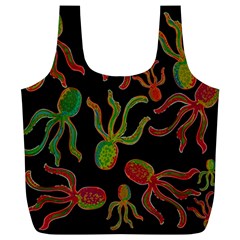 Octopuses Pattern 4 Full Print Recycle Bags (l)  by Valentinaart