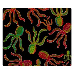 Octopuses Pattern 4 Double Sided Flano Blanket (small)  by Valentinaart