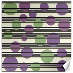 Purple and green elegant pattern Canvas 20  x 20  